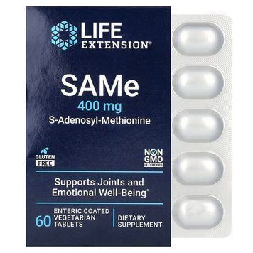 Life Extension SAMe 400 mg 60 таблеток Life Extension купити в Україні