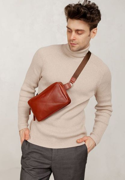 Шкіряна поясна сумка Dropbag Maxi світло-коричнева BN-BAG-20-k фото