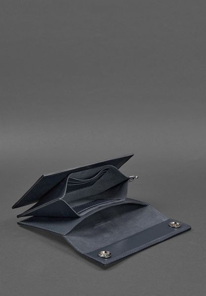Шкіряний&nbsp;чоловічий&nbsp;клатч-барсетка&nbsp;3.0&nbsp;синій&nbsp;краст BN-KLATCH-3-navy-blue фото