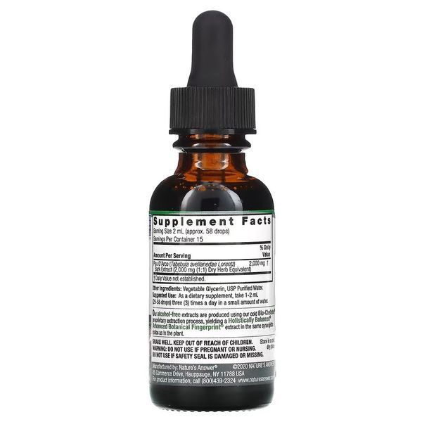 Nature's Answer Pau D' Arco Bark 2,000 mg 30 ml фото