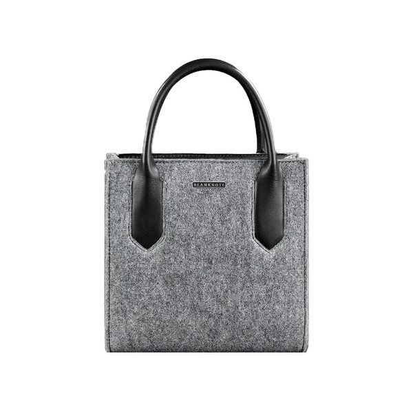 Фетрова жіноча сумка-кроссбоді Blackwood з шкіряними чорними вставками BN-BAG-28-felt-g фото