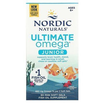 Nordic Naturals Ultimate Omega Junior 680 mg 90 міні м'які гелі NOR-01798 фото