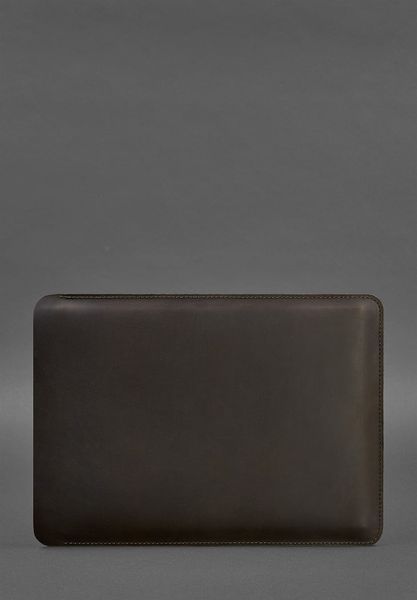 Шкіряний чохол для MacBook 15-16 Темно-коричневий фото
