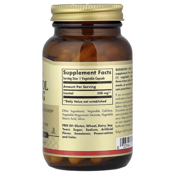 Solgar Inositol 500 mg 100 капсул Solgar купити в Україні