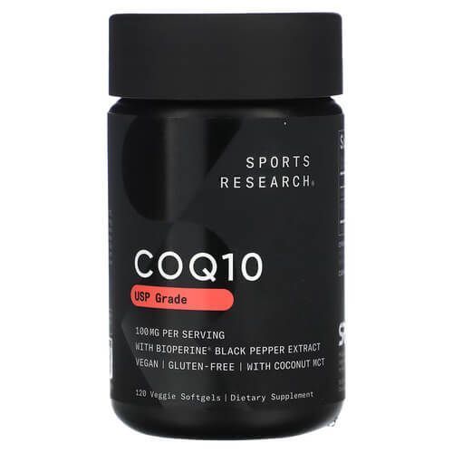 Sports Research Co Q10 100 mg 120 рідких капсул - Sports Research
