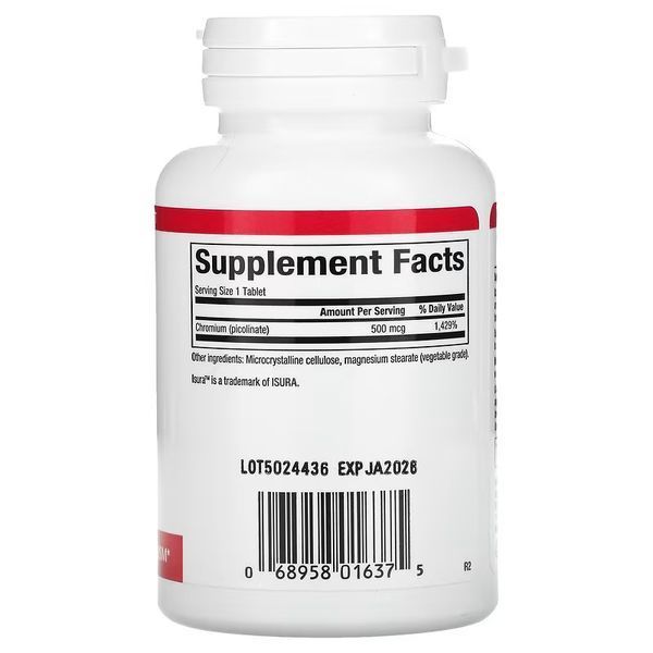 Natural Factors Chromium Picolinate 500 mcg 90 таблеток NFS-01637 фото