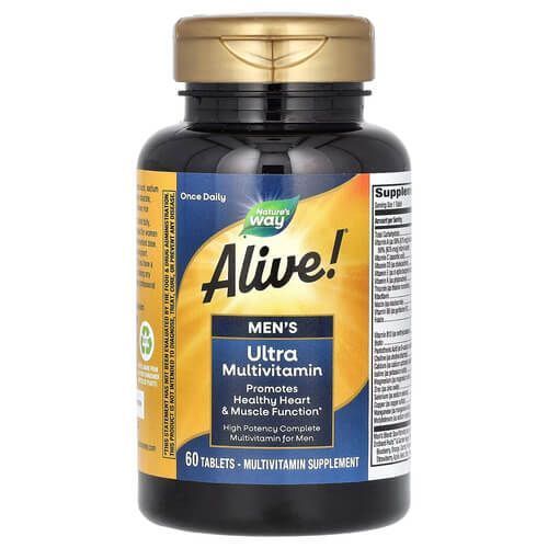 Nature's Way Alive! Men's Ultra Potency Complete Multivitamin 60 таблеток NWY-15685 фото
