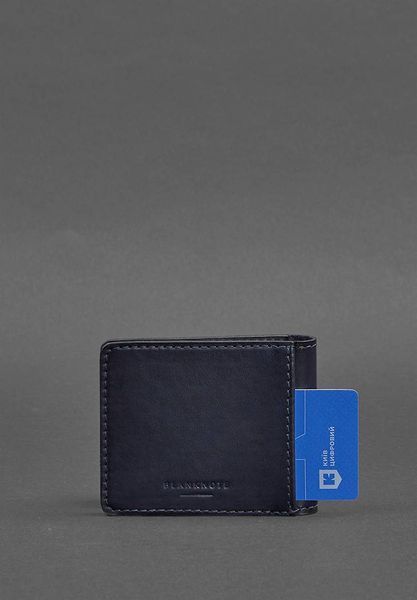 Шкіряна обкладинка для посвідчення з гербом темно-синя BN-IDC-2-navy-blue фото