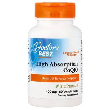 Doctor's Best High Absorption CoQ10 with BioPerine 400 mg 60 капсул - Doctor's Best