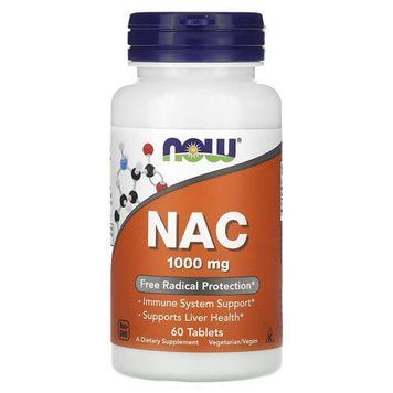 NOW NAC 1000 mg 60 таблеток NOW-00184 фото