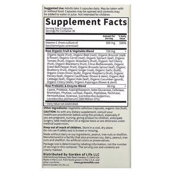 Garden of Life Vitamin Code RAW Vitamin C 60 капсул Garden of Life купити в Україні
