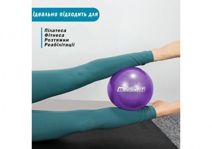 М'яч для пілатеса EasyFit 25 см фіолетовий фото