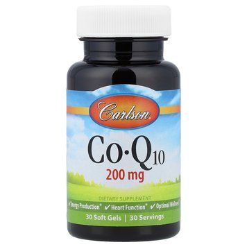 Carlson CoQ10 200 mg 30 рідких капсул - Carlson