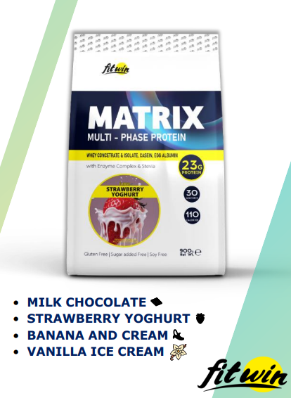 FitWin MATRIX Multi-Phase Protein 77% 900 грам, Ваніль FIT-0020 фото