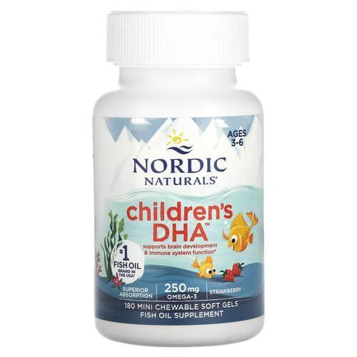 Nordic Naturals Children's DHA Strawberry 180 жувальних міні-капсул NOR-01720 фото
