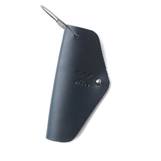 Шкіряна ключниця синя TW-KeyHolder-dark-blue фото