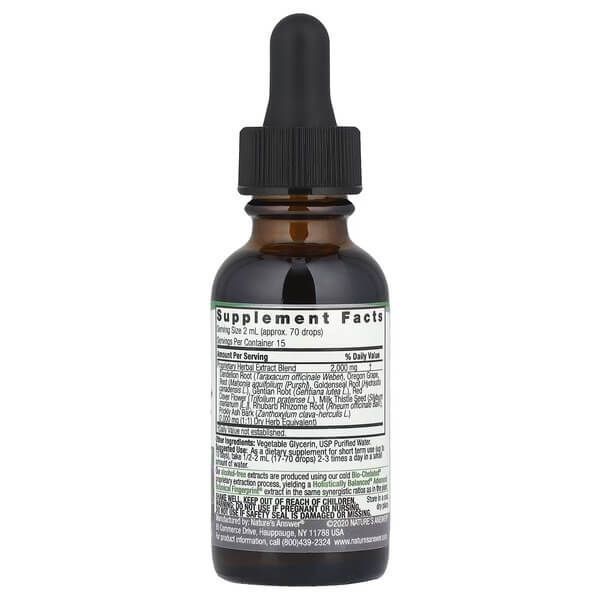 Комплекс трав Nature's Answer (Liver)Support Herbal Blend 2,000 mg, 30 мл NTA-00784 фото