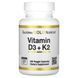 California Gold Nutrition Vitamin D3 + K2 5000IU/120mcg 180 капсул CGN-02333 фото 1