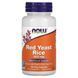 NOW Red Yeast Rice 600 mg 60 капсул NOW-03500 фото 1