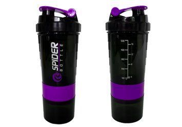 Шейкер спортивний EasyFit Spider 0,5 л Чорно-фіолетовий EF-7200-V фото