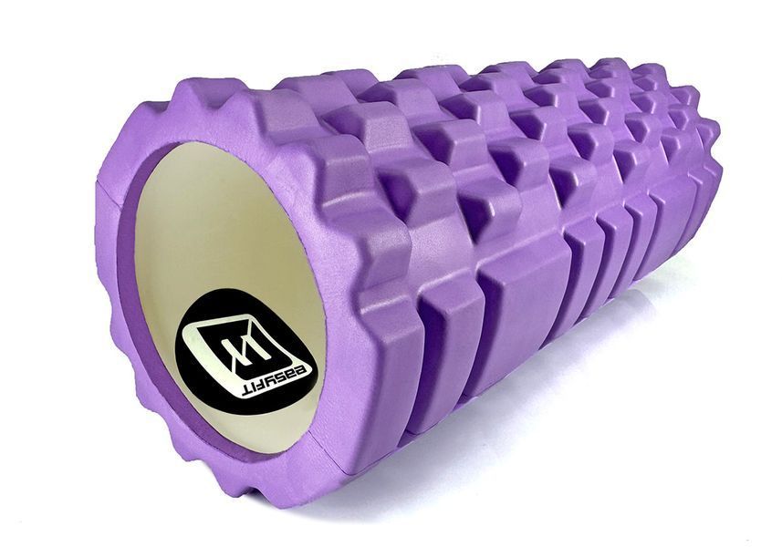 Масажний ролик EasyFit Grid Roller 33 см v.1.1 Фіолетовий фото
