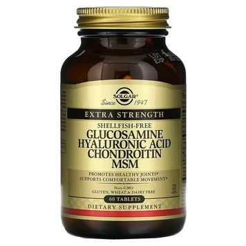 Solgar Glucosamine Hyaluronic Acid Chondroitin MSM 60 таблеток SOL-01316 фото