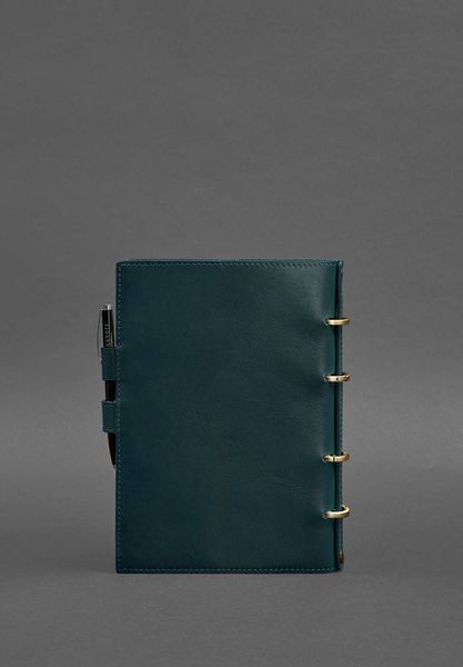 Шкіряний блокнот з датованим блоком (Софт-бук) 9.1 зелений BN-SB-9-1-malachite фото