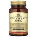 Solgar Zinc Citrate 30 mg 100 рослинних капсул Solgar купити в Україні 1