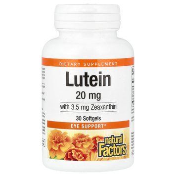 Natural Factors Lutein 20 mg 30 рідких капсул - Natural Factors