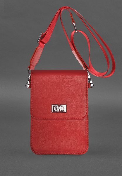 Шкіряна сумка для телефону Tina Червона BN-GC-33-red фото