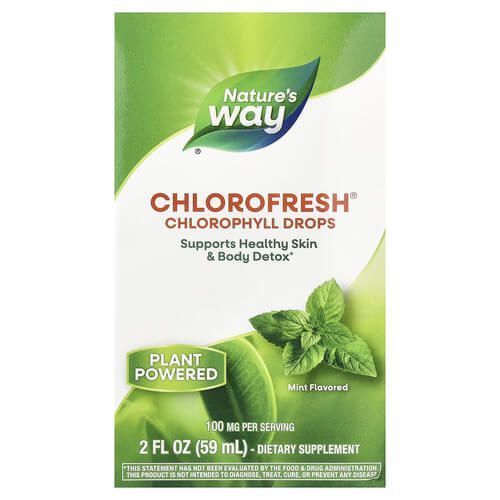 Nature's Way Chlorofresh Chlorophyll Drops Mint 59 мл Nature's Way купити в Україні