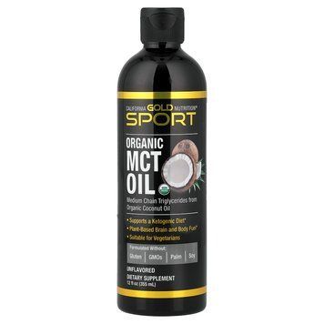 California Gold Nutrition Organic MCT Oil 355 мл - California Gold Nutrition
