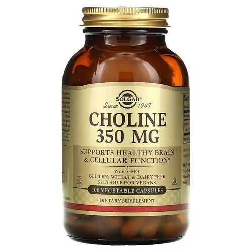 Solgar Choline 350 mg 100 капсул Solgar купити в Україні