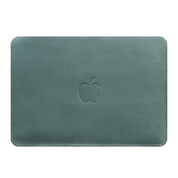 Чохол із натуральної шкіридля MacBook 13 дюйм Бірюзовий - BlankNote