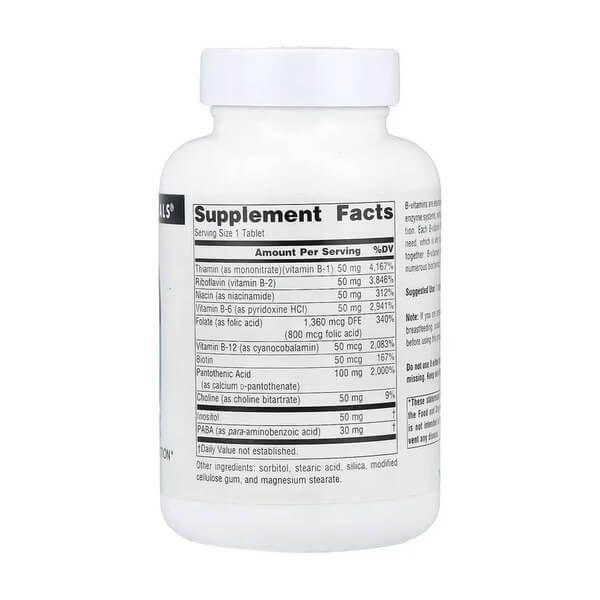 Source Naturals Vitamin B-50 Complex 50 mg 50 таблеток - Source Naturals
