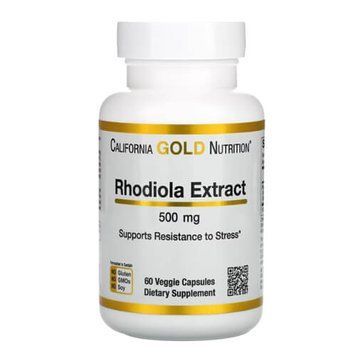 California Gold Nutrition Rhodiola&nbsp;500 mg 60 капсул California Gold Nutrition купити в Україні