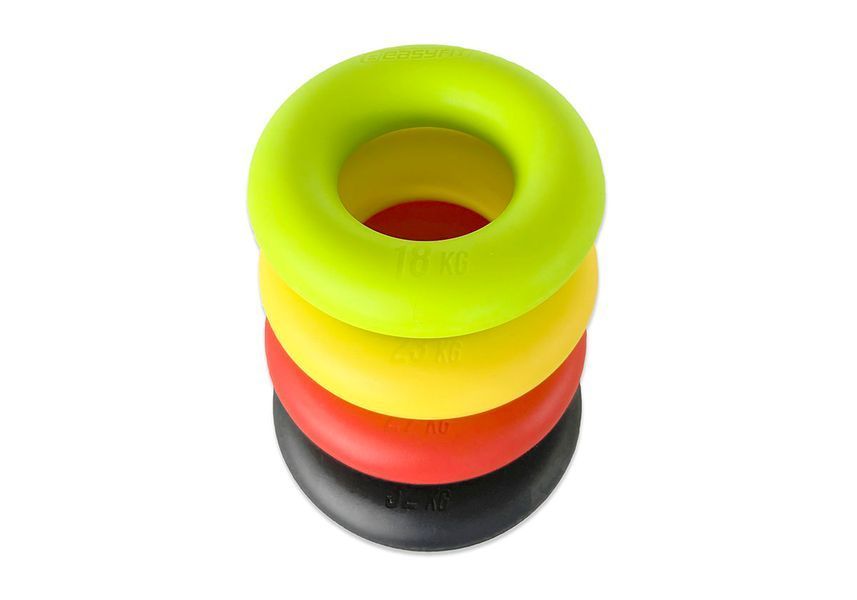Еспандер кистьовий кільце EasyFit Ring 23 кг жовтий  купити в Україні