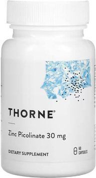 Thorne Zinc Picolinate 30 mg 60 капсул Thorne купити в Україні