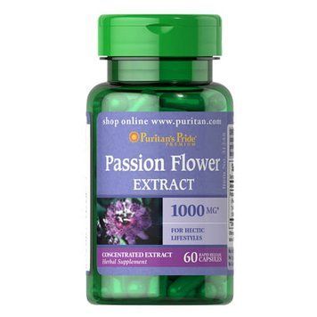 Puritan's Pride Пасифлора Passion Flower Extract 1000 mg 60 капсул 31248 фото