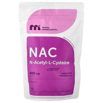 Micro Ingredients NAC With NAD+ 300 рідких капсул - Micro Ingredients