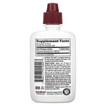 NutriBiotic Grapefruit Seed Extract Liquid Concentrate 59 мл NutriBiotic купити в Україні