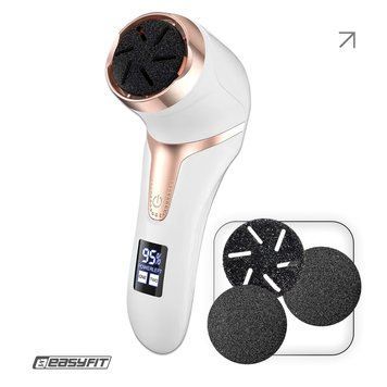 Пилка для п&rsquo;ят EasyFit V-Pro &mdash; вакуумна електрична пемза з LCD-дисплеєм  купити в Україні