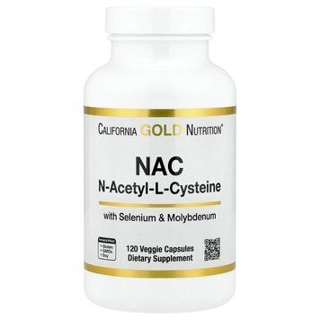 California Gold Nutrition NAC 120 рослинних капсул - California Gold Nutrition