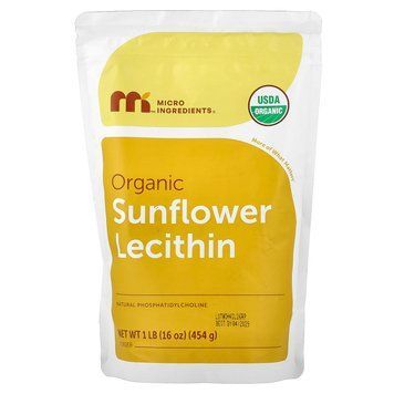 Micro Ingredients Organic Sunflower Lecithin Powder 454 грам - Micro Ingredients