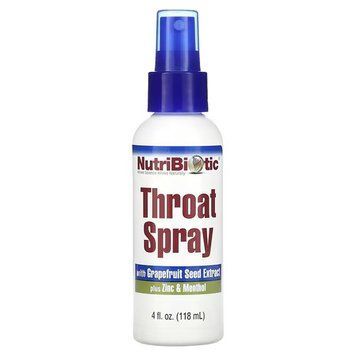 Флакон NutriBiotic (Throat Spray) with Grapefruit Seed Extract plus Zinc & Menthol 118 мл NBC-01016 фото
