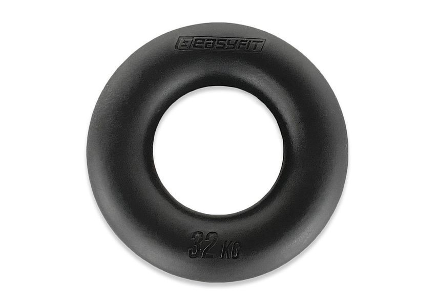 Еспандер кистьовий кільце EasyFit Ring 32 кг чорний фото
