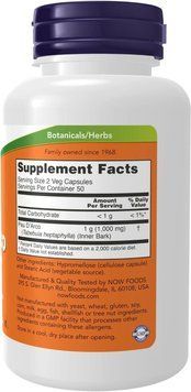 NOW Pau D' Arco 500 mg 100 капсул NOW FOODS купити в Україні