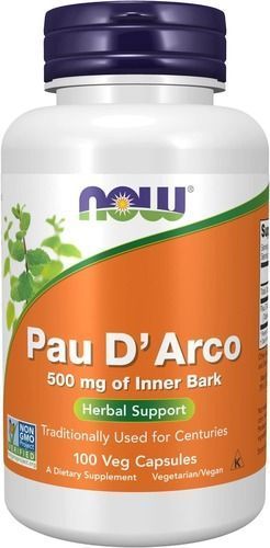 NOW Pau D' Arco 500 mg 100 капсул - NOW FOODS