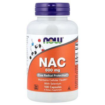NOW NAC 600 mg 100 капсул - NOW FOODS