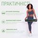 Килимок для йоги та фітнеса EasyFit TPE+TC 6мм двошаровий + Чохол чорний з зеленим фото 2